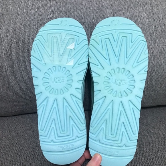 Ugg Classic Ultra Mini Sky Blue Boots - Picture 5 of 6